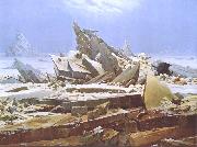 Caspar David Friedrich The Wreck of the Hope (nn03) oil painting on canvas